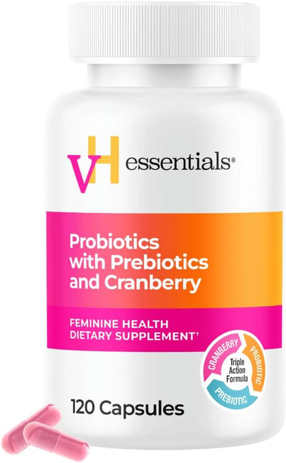 vH essentials probiotics for women 120 count bottle