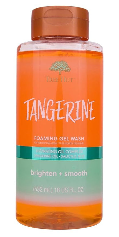 Tree Hut Tangerine Foaming Body Wash, 18 fl oz