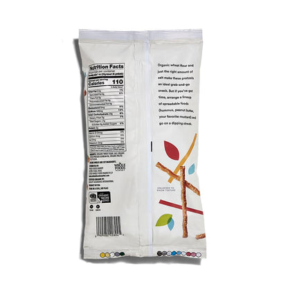 8 oz organic pretzel sticks bag for snacking
