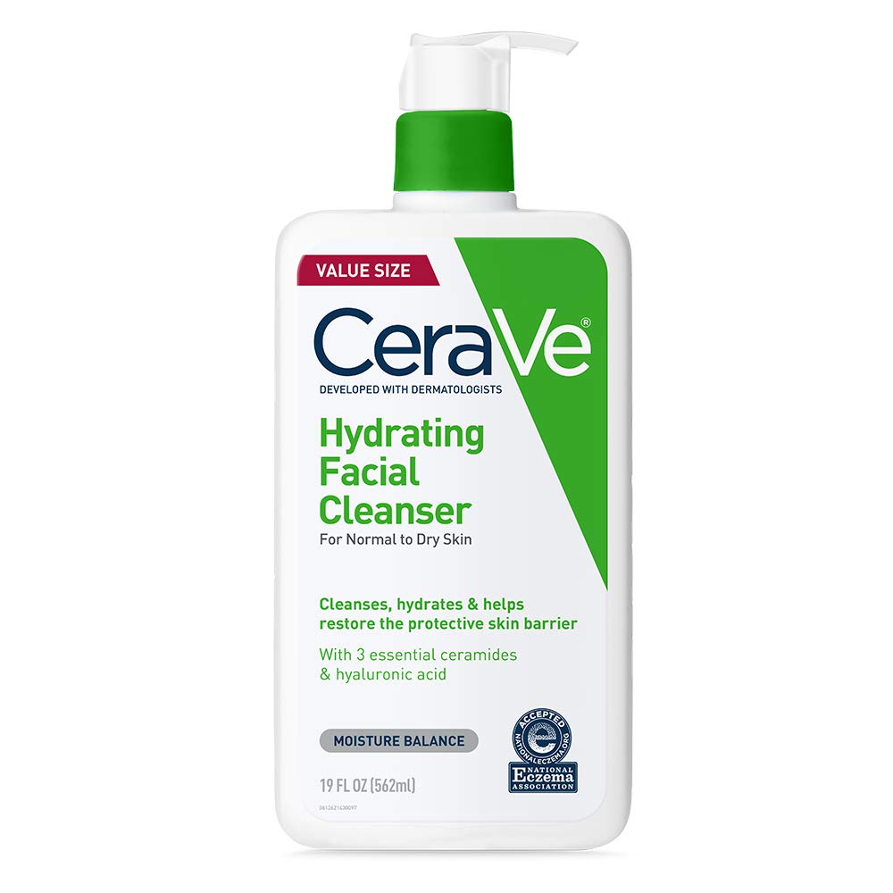 CeraVe face wash for dry skin bottle