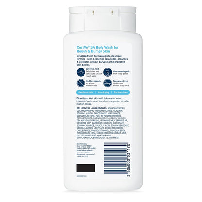 Body Wash Unisex with Salicylic Acid for Rough & Bumpy Skin