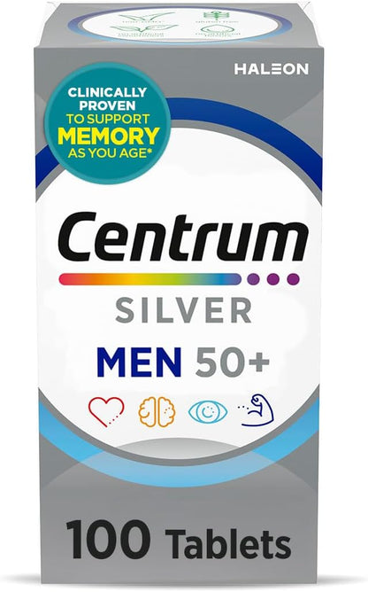 Centrum Silver Men's 50 Plus multivitamin bottle