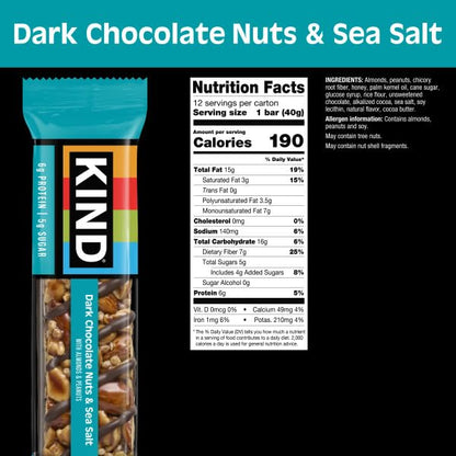KIND dark chocolate almond peanut snack bar