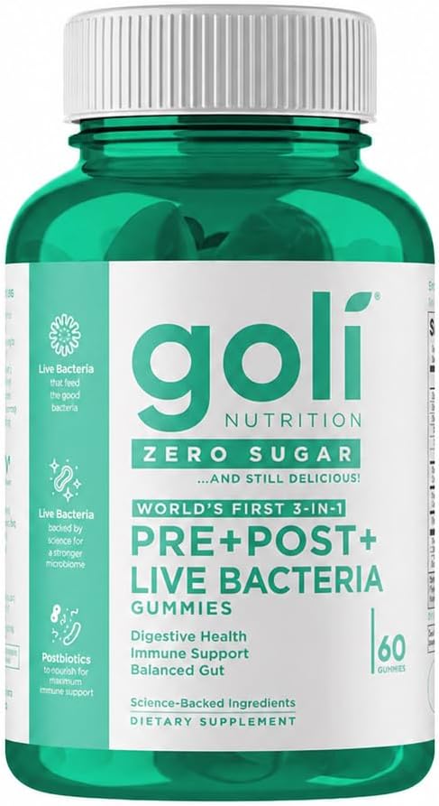 Goli 3-in-1 probiotic gummies with DE111 XOS MCC1849