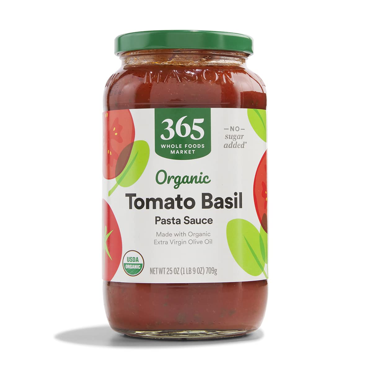Organic tomato basil pasta sauce 25 ounce package