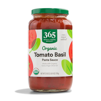 Organic tomato basil pasta sauce 25 ounce package