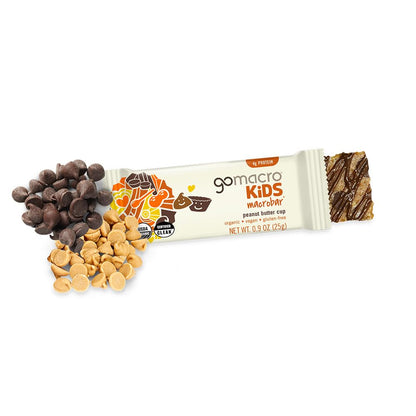 GoMacro Kids plant-based protein snack bars peanut butter cup