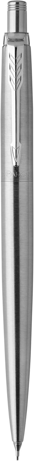 Stainless steel Parker Jotter pencil with arrowhead clip