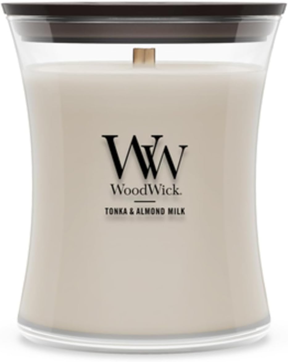 WoodWick crackling wick jar candle with wooden lid