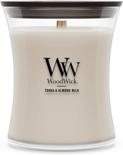 WoodWick crackling wick jar candle with wooden lid