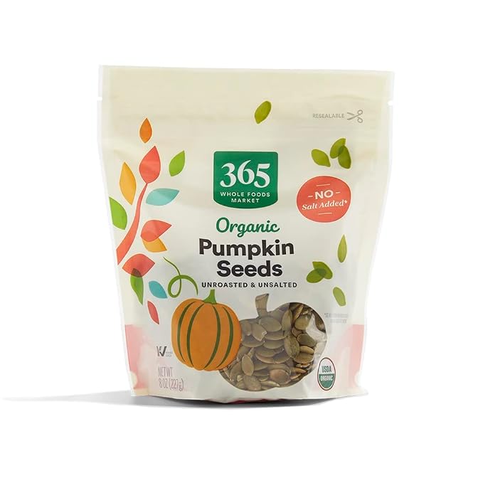 365 by Whole Foods Market organic pumpkin seeds 8 ounce bag