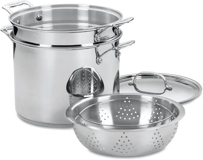 Cuisinart 12 quart stainless steel pasta steamer set