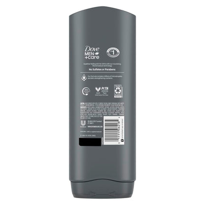 DOVE MEN + CARE paraben-free body wash bottle