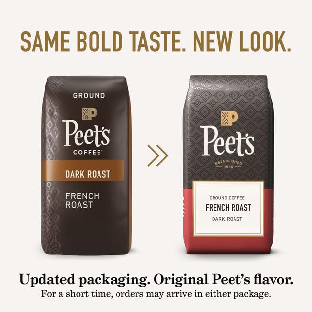 Peet's French Roast dark ground coffee, 63-ounce size
