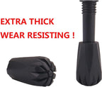 Six-pack of diooid trekking pole rubber tips