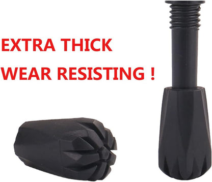 Six-pack of diooid trekking pole rubber tips