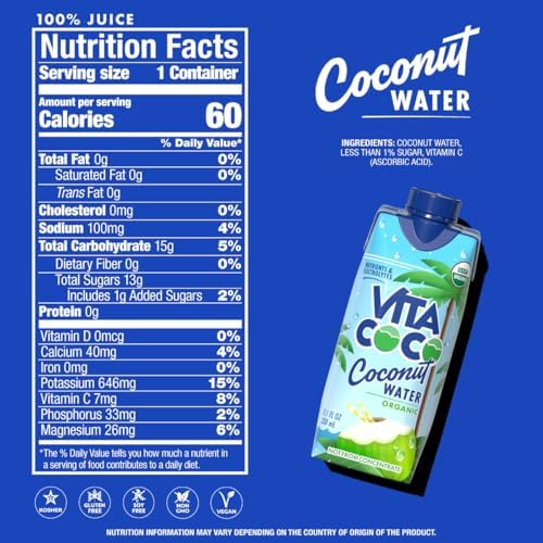 Organic coconut water multipack beverage