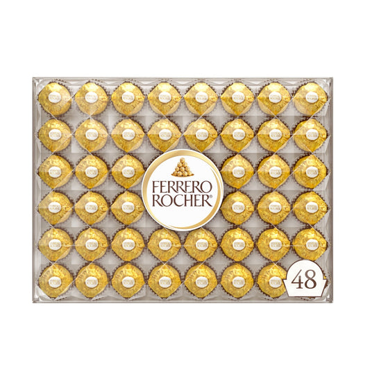 Ferrero Rocher milk chocolate hazelnut candy box
