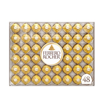 Ferrero Rocher 48-count milk chocolate hazelnut candy box
