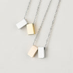 Anavia My Wife My World necklace with two cube charms