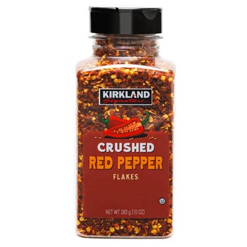 Kirkland Signature crushed red pepper 10 oz container