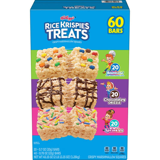 Rice Krispies Treats variety pack snack bars 60 count