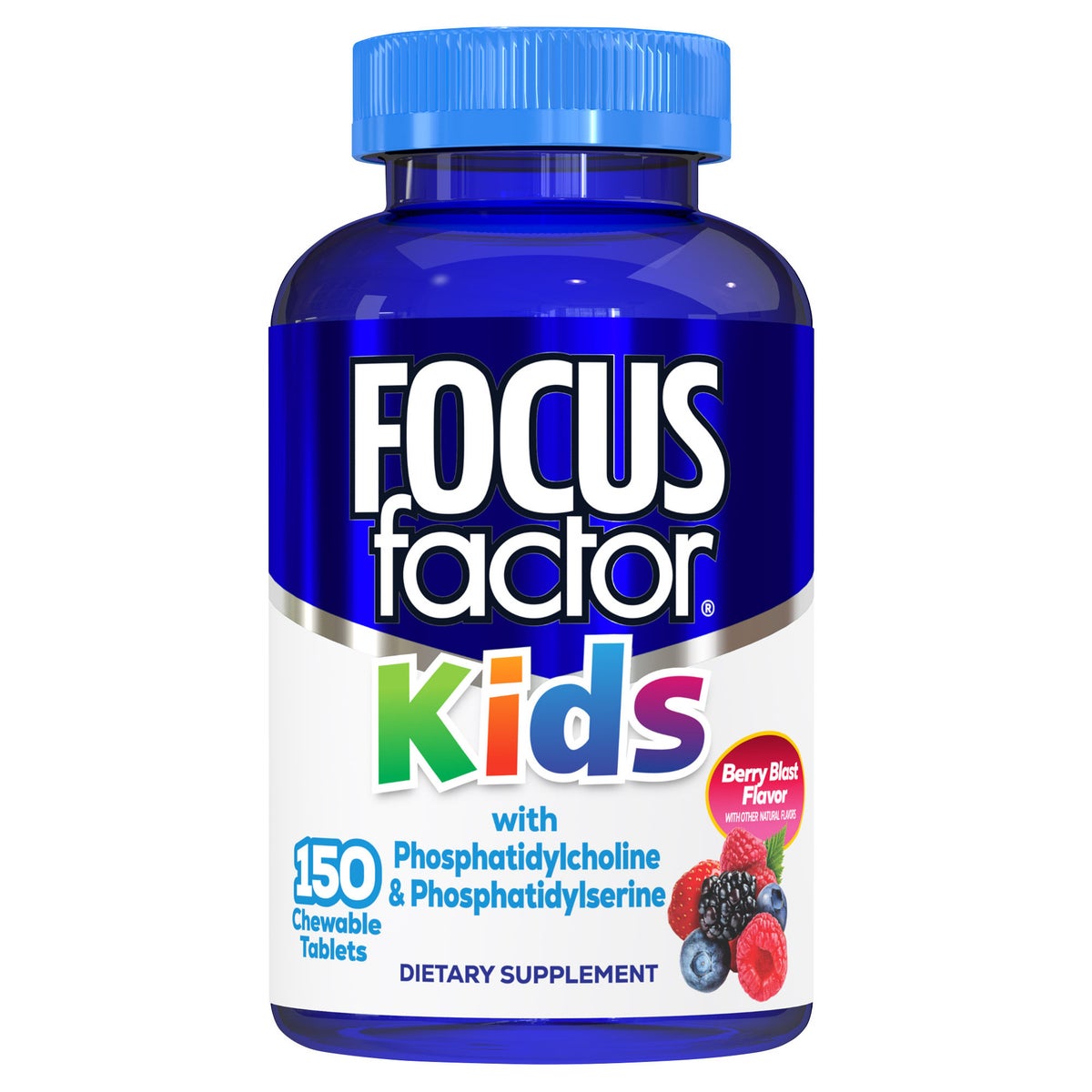 FOCUSfactor Kids 150 chewable tablets bottle