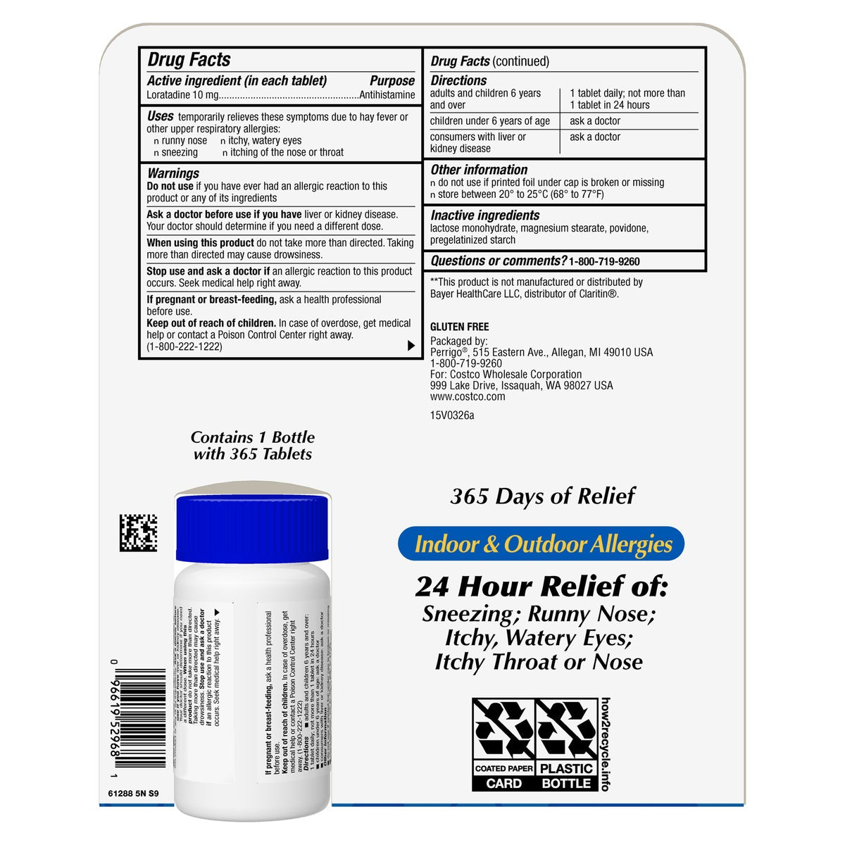 365-count AllerClear antihistamine value size