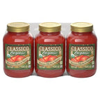 Three-pack Classico pasta sauce jars
