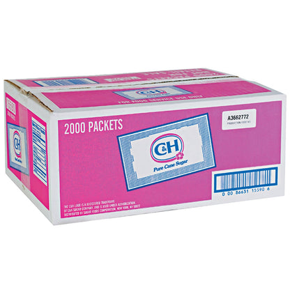 C&H pure cane sugar 2,000-count packets