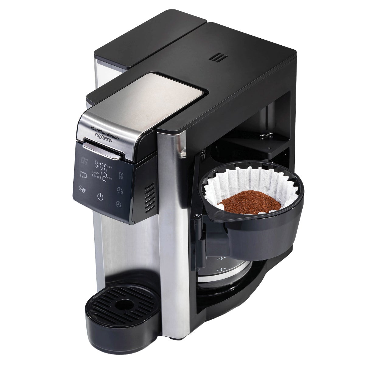 Hamilton Beach FlexBrew hot coffee brewing setup