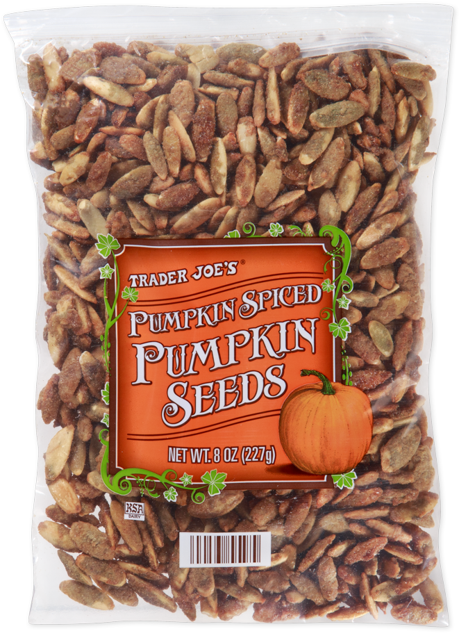 Trader Joe's Pumpkin Spiced Pumpkin Seeds package
