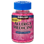 Kirkland Signature Allergy Medicine 25 mg 600 minitabs bottle