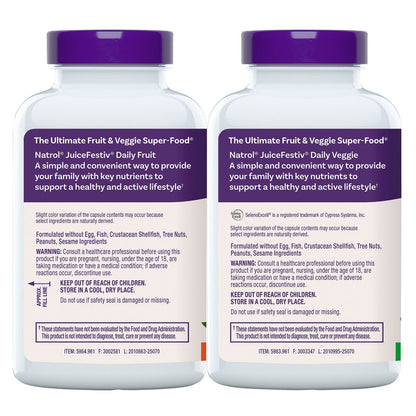 Natrol JuiceFestiv 240 capsule supplement front label