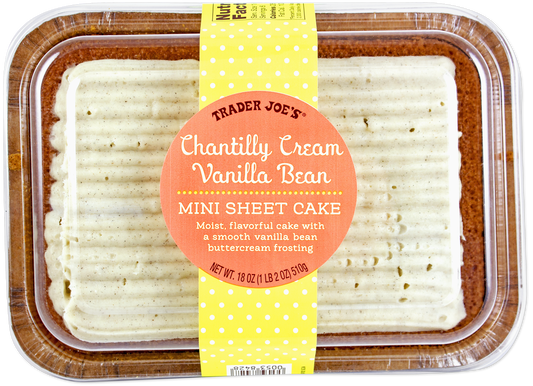 Trader Joe's Chantilly Cream Vanilla Bean Mini Sheet Cake
