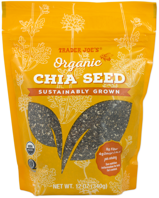 Trader Joe's organic chia seed package