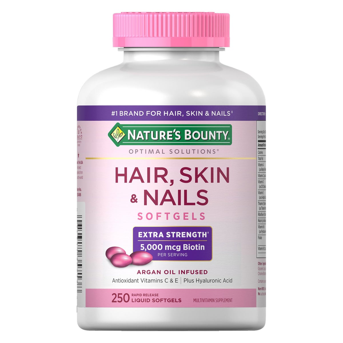 Nature's Bounty Hair, Skin and Nails 250 softgels bottle