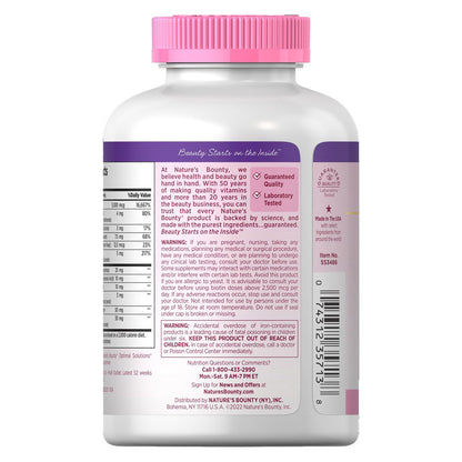 Nature's Bounty hair skin and nails dietary supplement