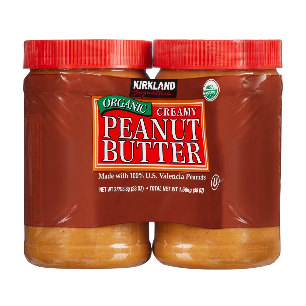 Kirkland Signature organic creamy peanut butter 2-pack