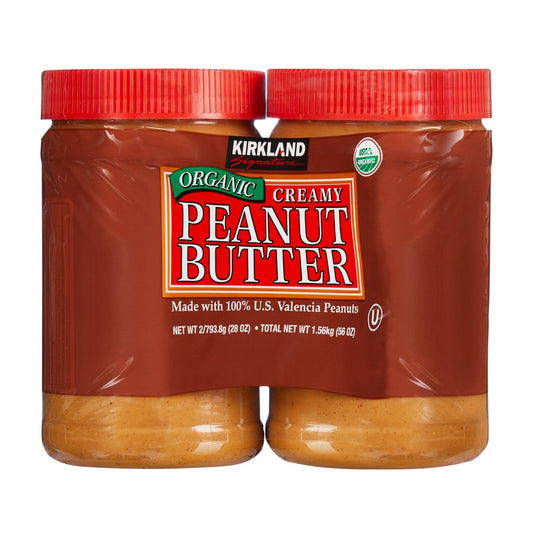 Kirkland Signature organic creamy peanut butter 2-pack