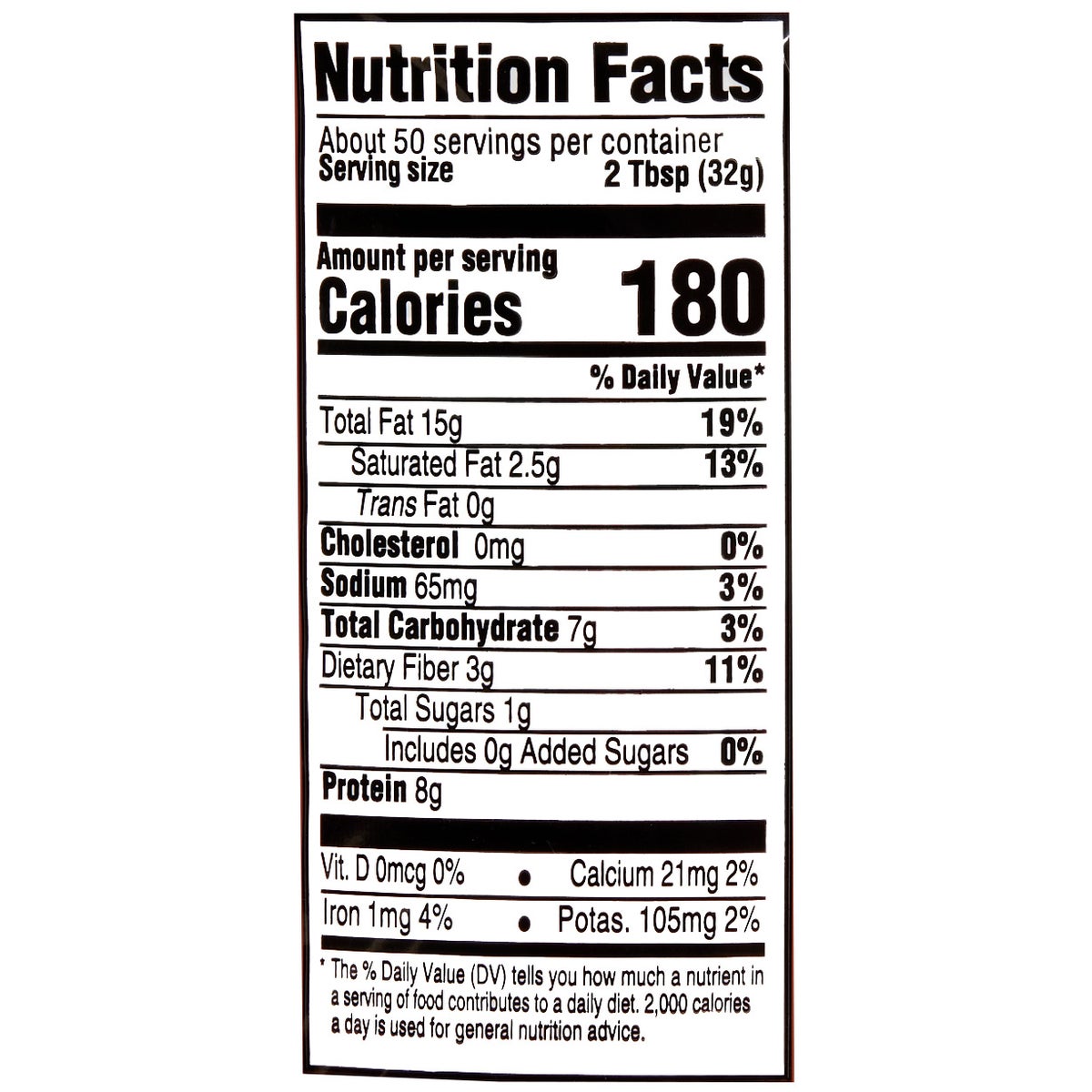 Kirkland Signature peanut butter jar front label