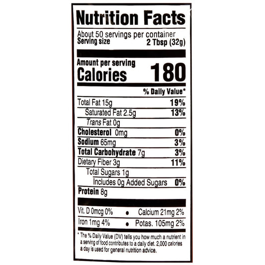 Kirkland Signature peanut butter jar front label