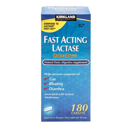 Kirkland Signature Fast Acting Lactase 180 caplets