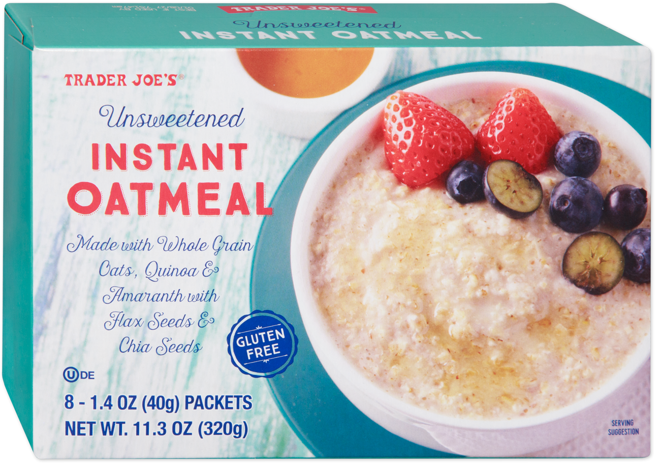 Trader Joe's unsweetened instant oatmeal