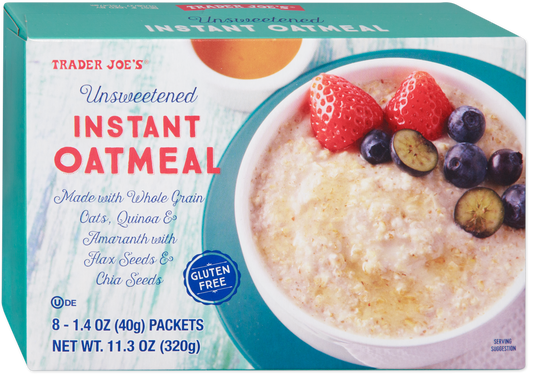 Trader Joe's unsweetened instant oatmeal