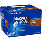 Maxwell House coffee pods box for single-serve brewing