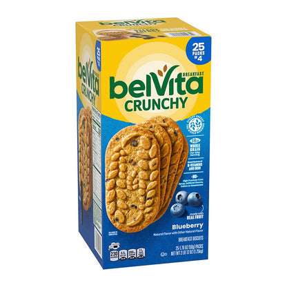 Individually wrapped blueberry breakfast biscuits