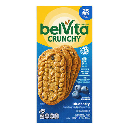 Crunchy blueberry breakfast biscuit package