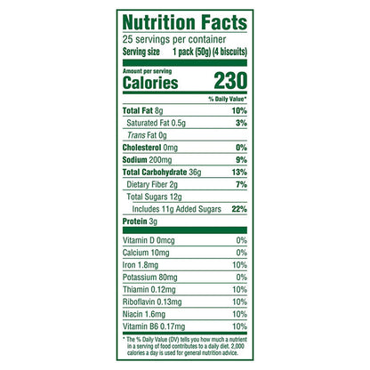 Blueberry biscuit snack with whole grains
