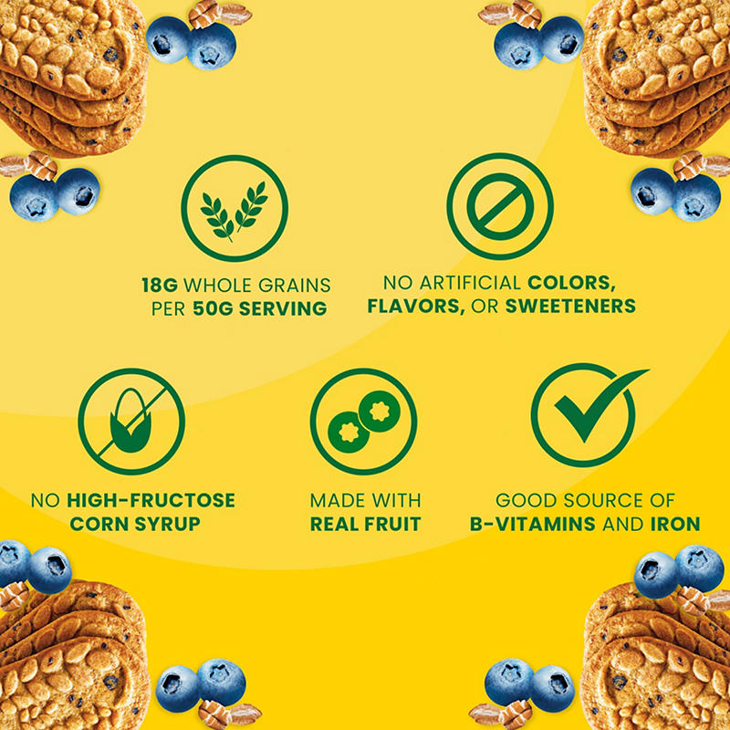 Breakfast biscuits in bulk box packaging